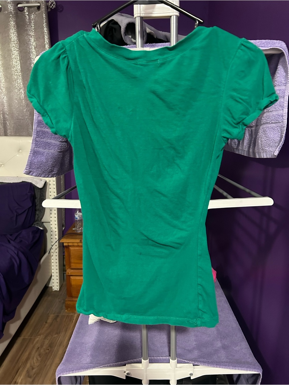 Lot of 8 Vintage Y2K Ruched Stretchy Scoop Neck Baby Tee Ambiance Size Small - Picture 14 of 16